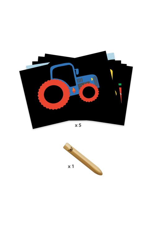 Cartes à gratter Véhicules à découvrir Djeco