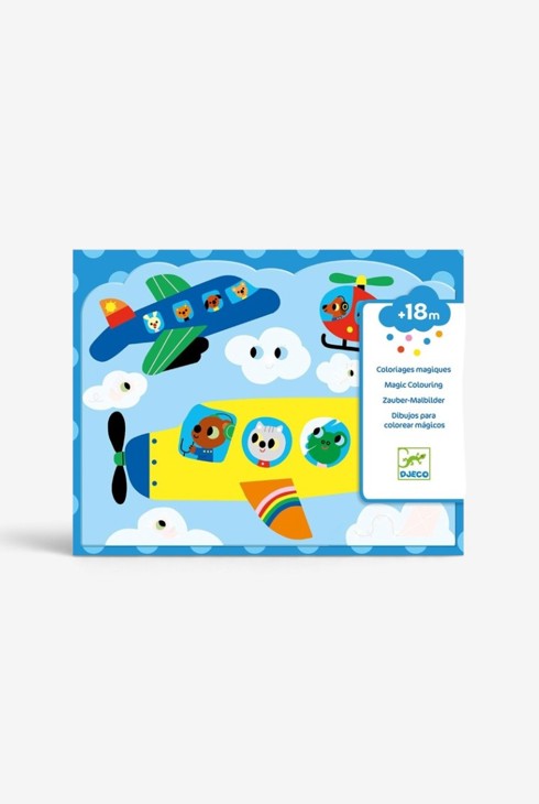 Pochette de coloriage à l’eau Caché dans le ciel Djeco 1