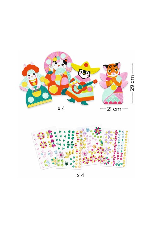 Pochette Créer avec des stickers Brillants Djeco 2