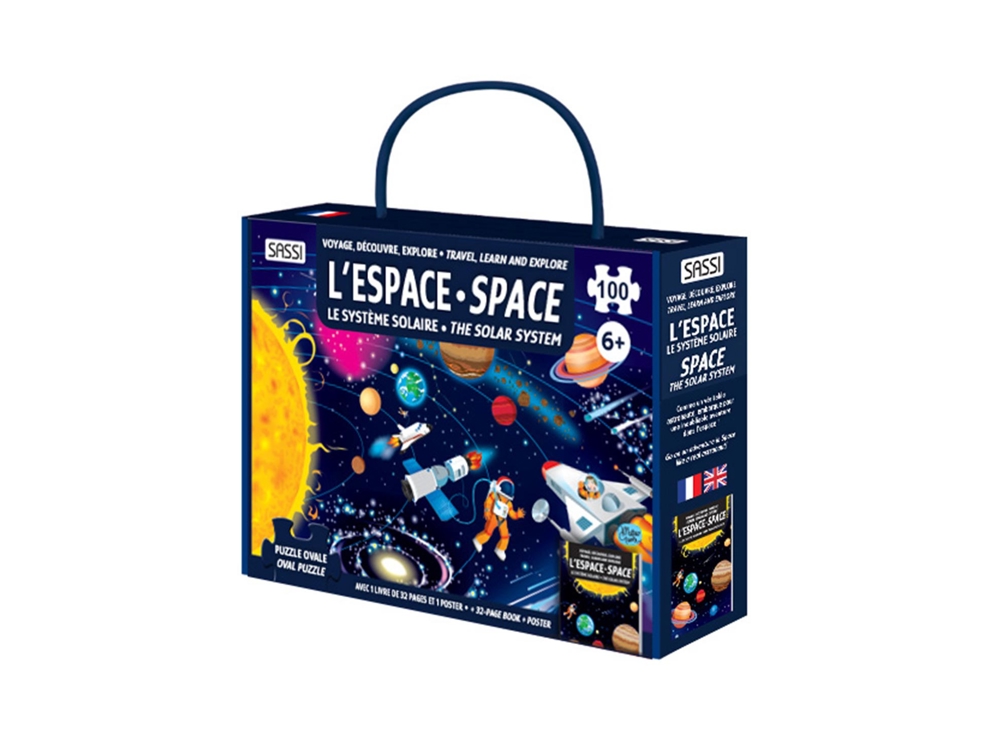 Puzzle et livre l'Espace Coffret Découverte Sassi 1
