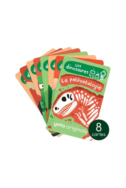 Cartes histoire audio YOTO, Explorobots les dinosaures, Pack de 8 cartes 1