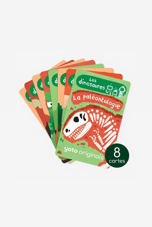 Cartes histoire audio YOTO, Explorobots les dinosaures, Pack de 8 cartes 1