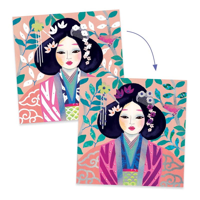 Djeco - Pochette patch métalique Parures précieuses Djeco - Dès 5 ans