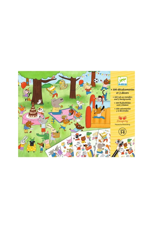 Décalcomanie C'est la fête Djeco 1