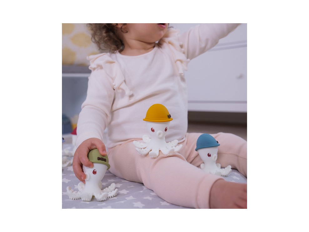 Anneau de dentition Bonnie la pieuvre bleu niagara Babytolove 2