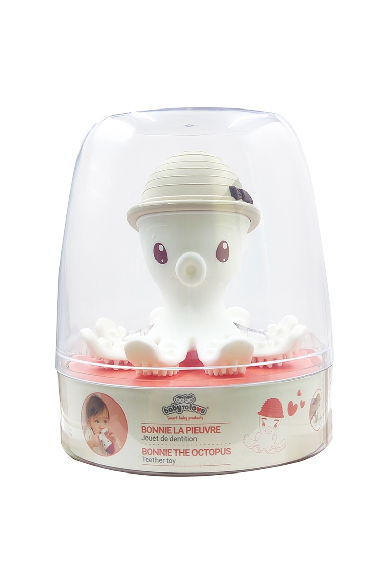 Anneau de dentition Bonnie la pieuvre sable Babytolove 1