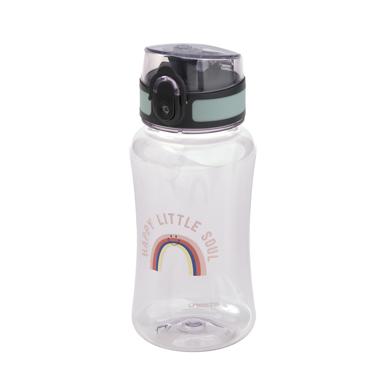 Lässig - Gourde pour enfant Arc en ciel, rose Tiny Outdoor LÄSSIG