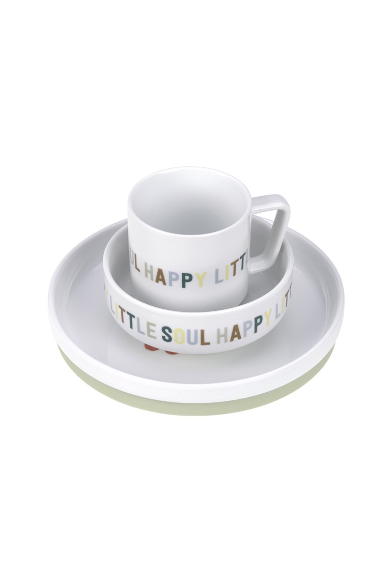 Coffret repas en porcelaine Happy Fruits LÄSSIG 1