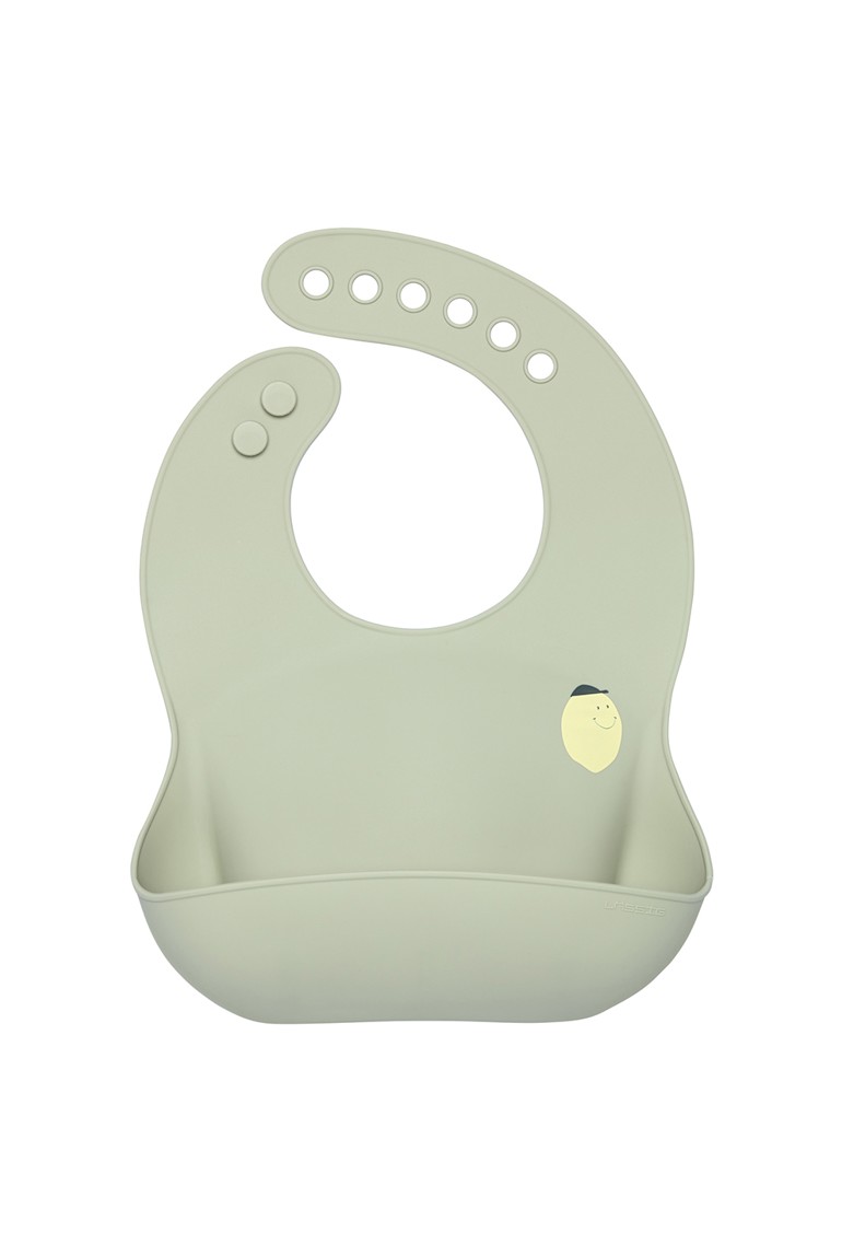 Bavoir silicone Happy fruits citron 1