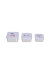 Lot de 3 boîtes à goûter inox Happy Fruits Cerise, lilas LÄSSIG 2