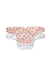 Lot de 2 bavoirs manches longues Happy Fruits, rose LÄSSIG 1