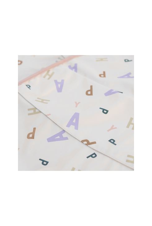 Bavoir Medium Drop av. poche Happy Fruits pêche LÄSSIG