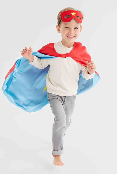 Déguisement cape de super héro réversible Oxybul 1