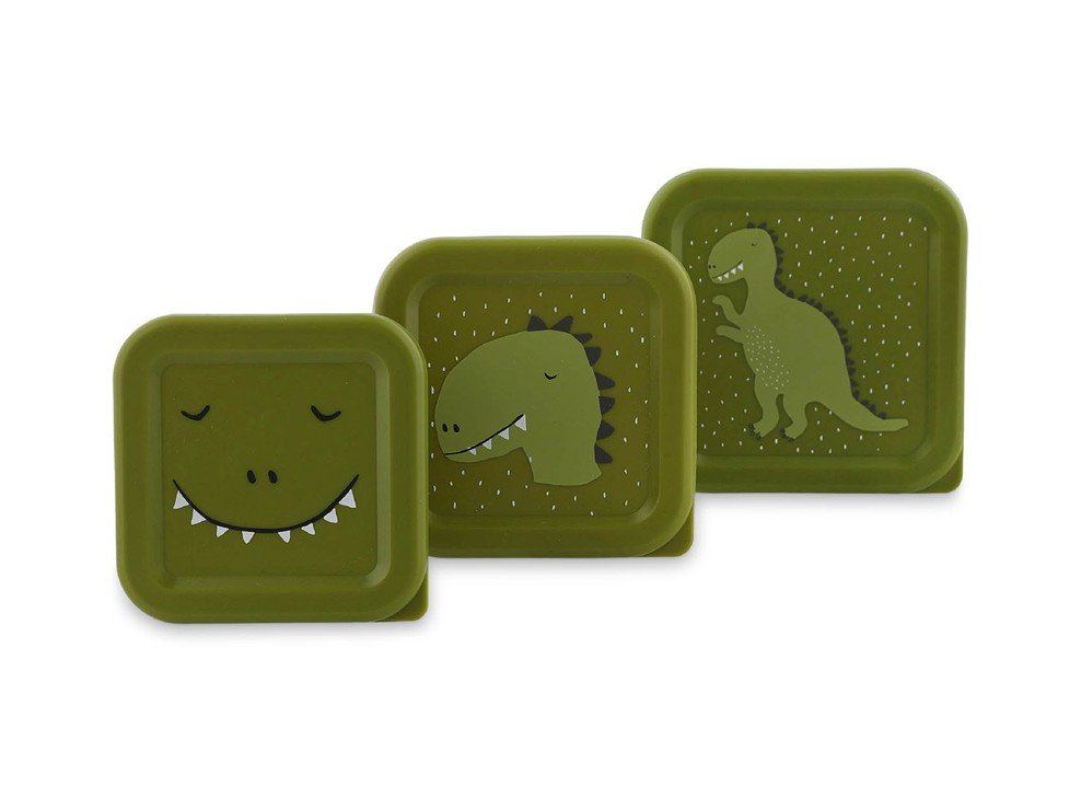 Boîte à goûter 3 pièces, Mr Dino 1