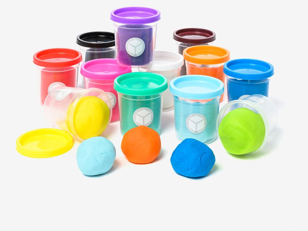 12 pots de pâte à modeler Oxybul 1