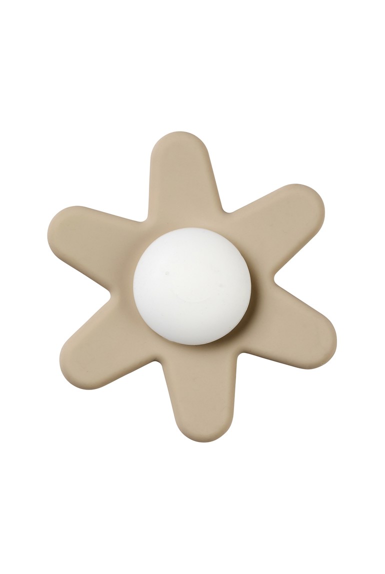Jouet à ventouse spinner fleur coloris argile Nattou 1
