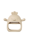 Hochet moufle de dentition en silicone beige argile Nattou 1