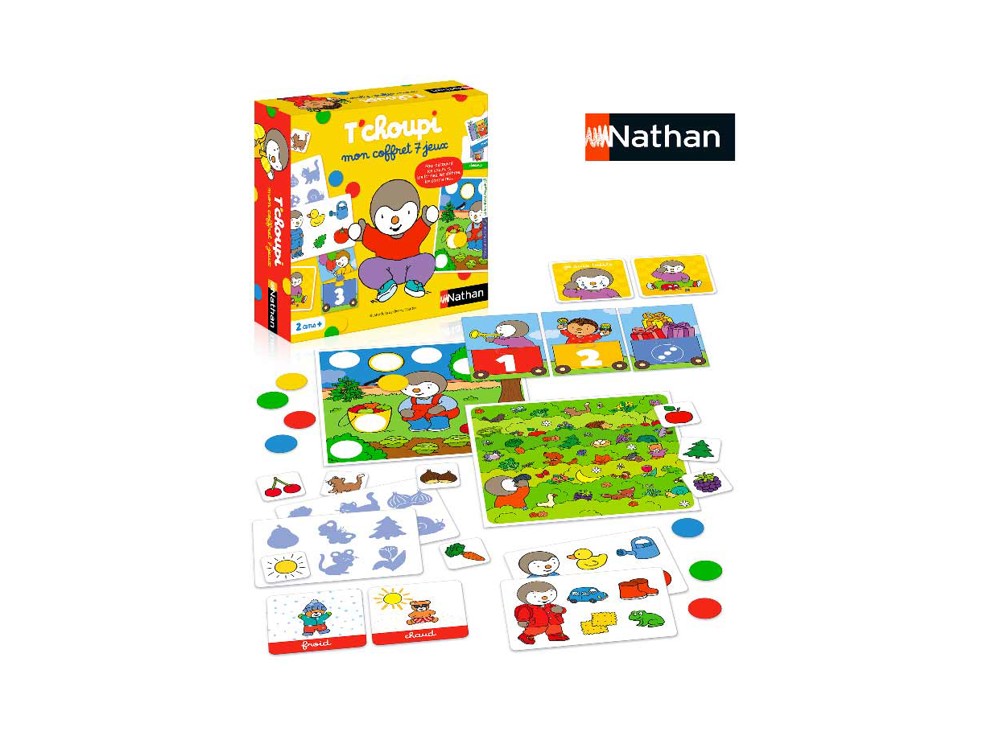 Coffret 7 jeux T'choupi, Nathan 2