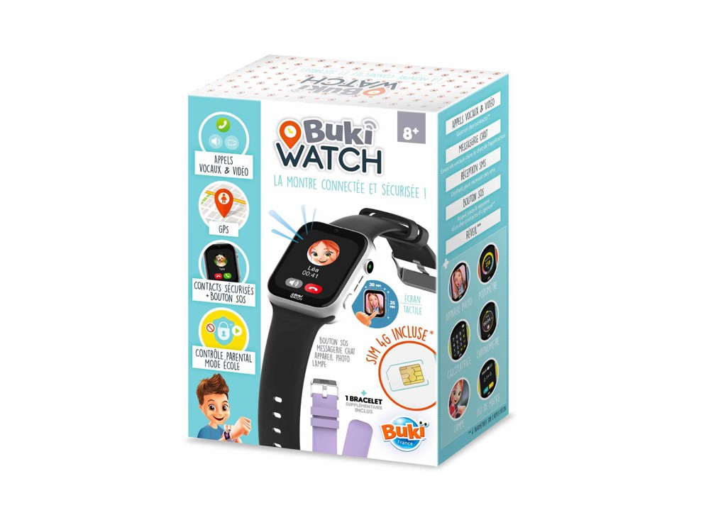 Montre téléphone GPS connectée, Buki 1