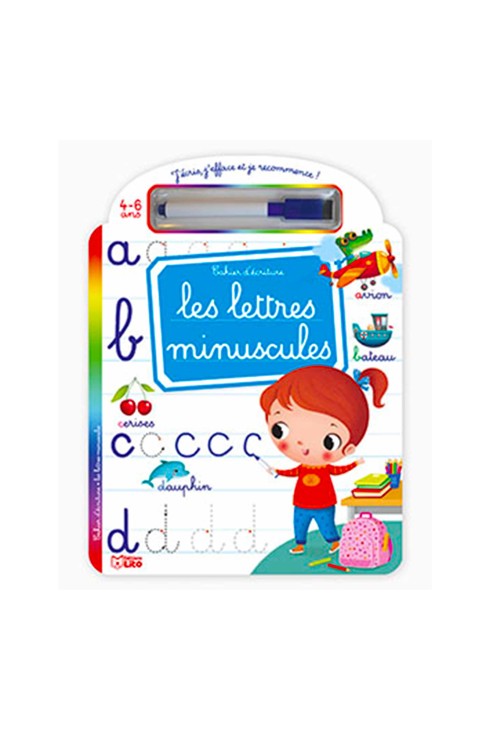 Livre effaçable J'écris les lettres minuscules - Lito 1