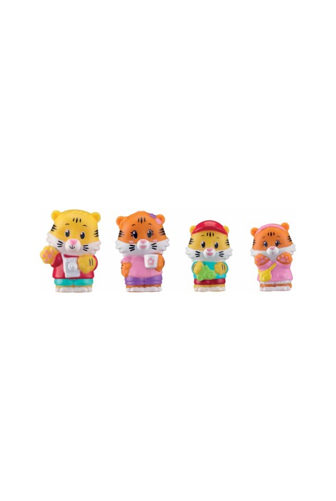 Lot de 4 personnages famille tigre, Klorofil 1