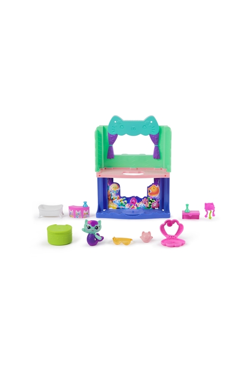 Coffret cuisine ou salle de bain et figurine Gabby chat, Playset Deluxe