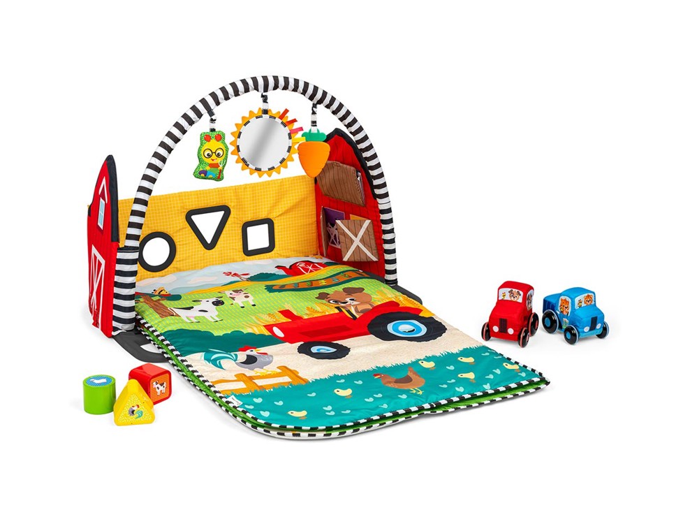 Tapis d'éveil évolutif 4 en 1 Busy Barnyard 1
