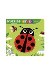 Livre 5 puzzles évolutifs, animaux du jardin 1