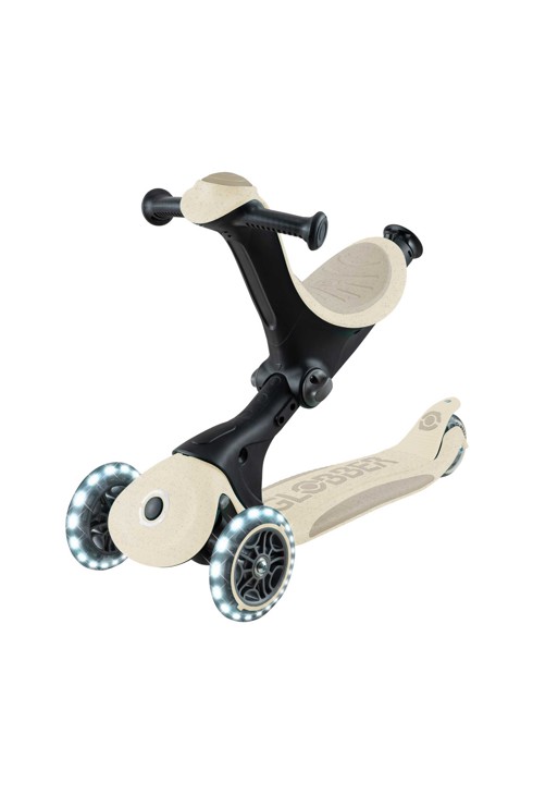 Trottinette évolutive go up deluxe lights ecologic 360 coconut, Globber