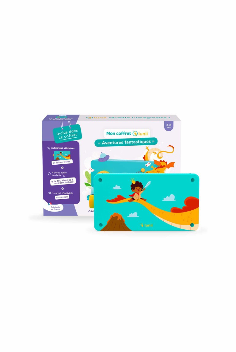 Lunii Ma Fabrique à Histoires Défis Nature – Édition Limitée Bioviva – Conteuse Interactive + Jeu De Cartes – Dès 6 Ans