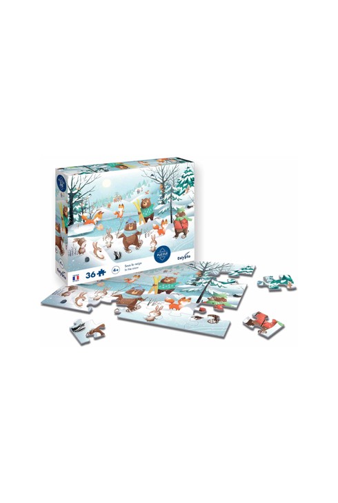 Puzzle 36P Dans la neige 1