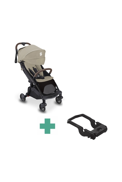 Lot Poussette Stoll Lite taupe + Connecteur 1