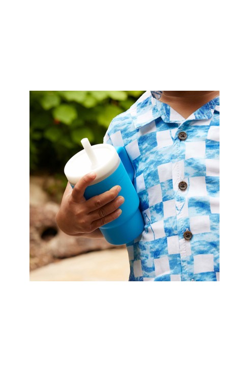 Ma première tasse en silicone bleu océan 2