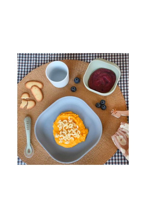 Coffret repas silicone 4 pièces Galet