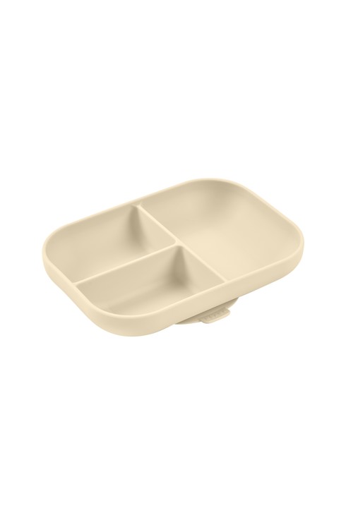 Assiette compartimentée silicone Argile 1