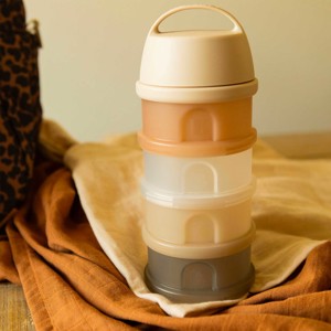 Boîte doseuse 4 compartiments Argile Translucide