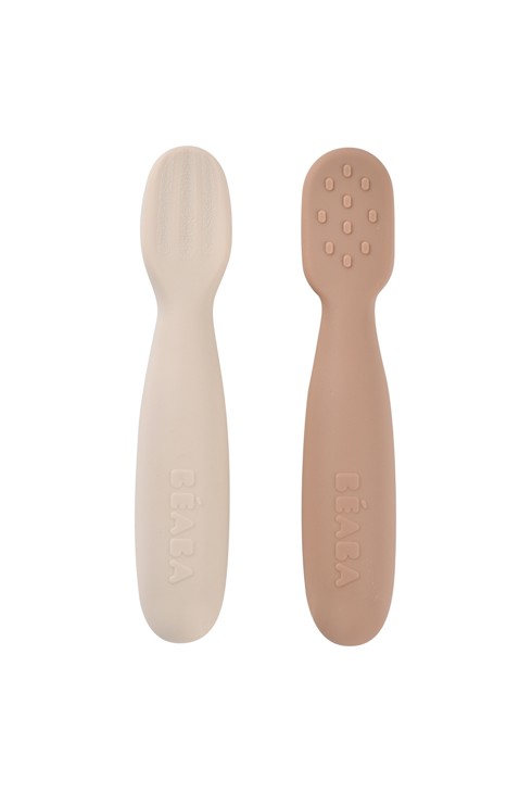 Lot de 2 pré-cuillères en silicone Praline Argile 1