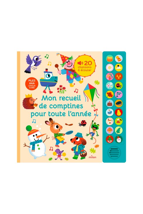 Livre sonore Mon recueil de comptines pour toute l'année 1