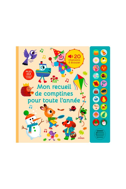Livre sonore Mon recueil de comptines pour toute l'année 1