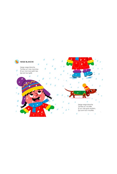 Livre sonore Mon recueil de comptines pour toute l'année