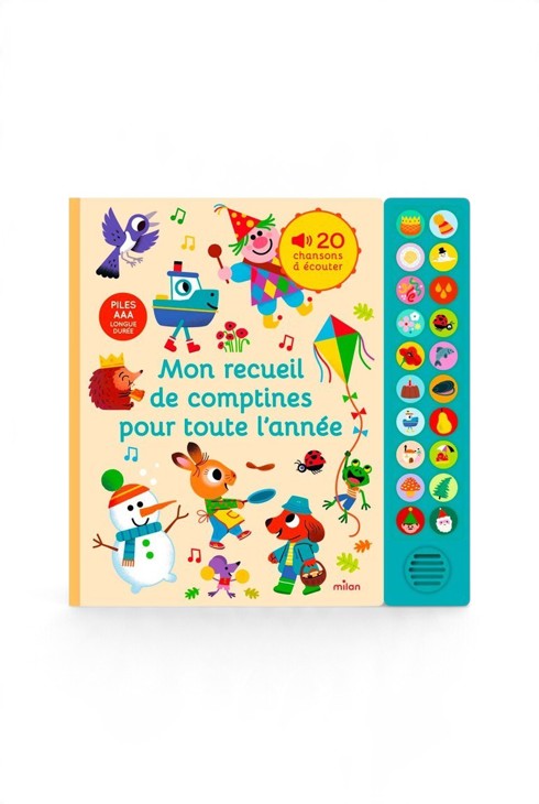 Livre sonore Mon recueil de comptines pour toute l'année 1