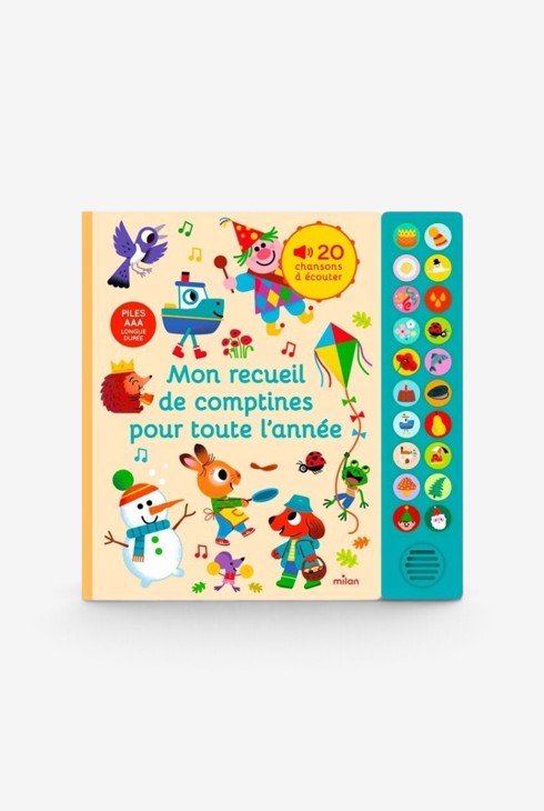 Livre sonore Mon recueil de comptines pour toute l'année 1