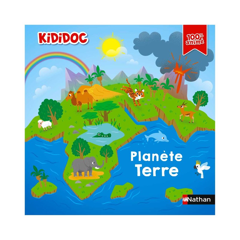 Nathan Jeunesse - Livre Kididoc, Planète terre - De 2 ans à 4 ans