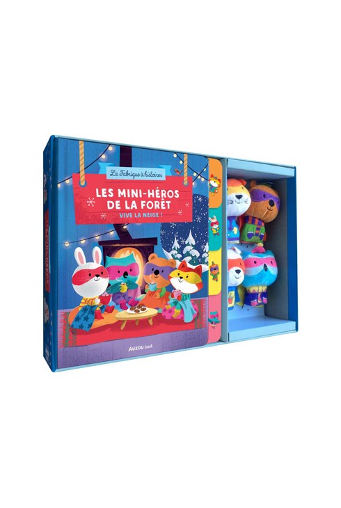 Coffret 4 histoires des Minis heros de la foret et 4 marionettes à doigts 1