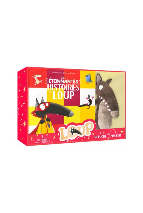 Coffret Peluche, mes étonnantes histoires de loup 1