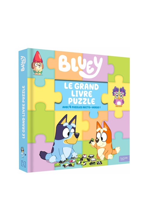 Grand livre de 5 puzzles de 12 pièces Bluey 1