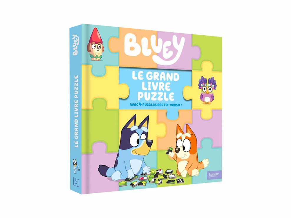 Grand livre de 5 puzzles de 12 pièces Bluey 1