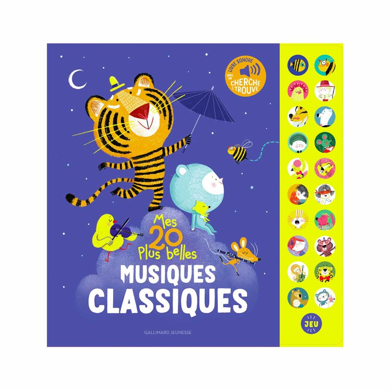 Gallimard Jeunesse - Livre sonore géant mes 20 plus belles musiques classiques - Dès la naissance