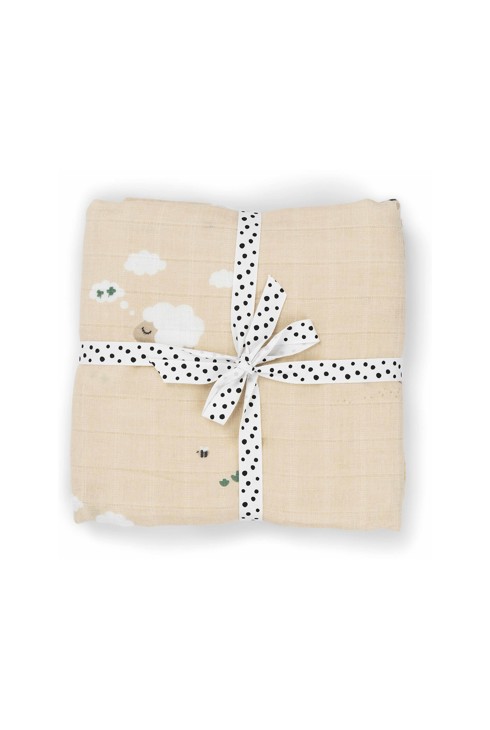 2 grands langes beige Oekotex 1