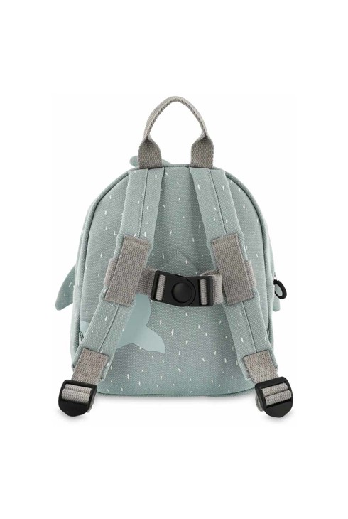 Sac à dos maternel bleu gris requin